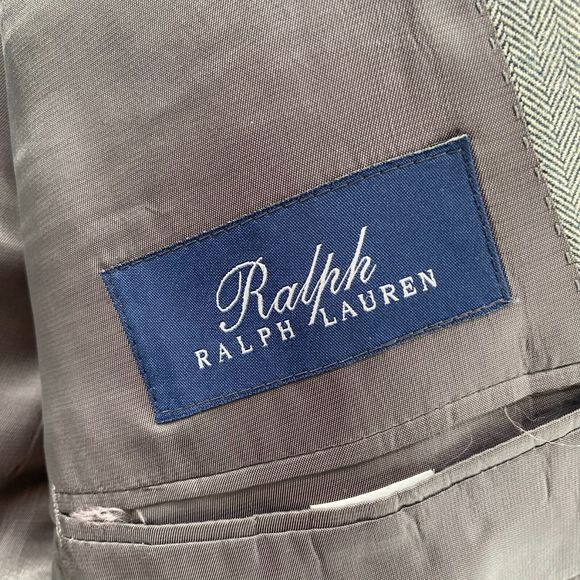 Ralph Lauren Blazer Mens 40 R Grey Wool Silk Suit Jacket Corpcore Academia Coat - Picture 4 of 13